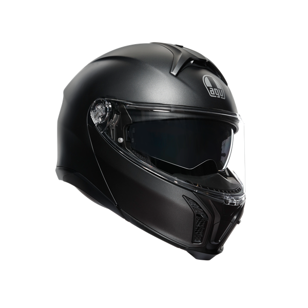Agv Tourmodular Solid PLK Matt Black Çene Açılır Kask