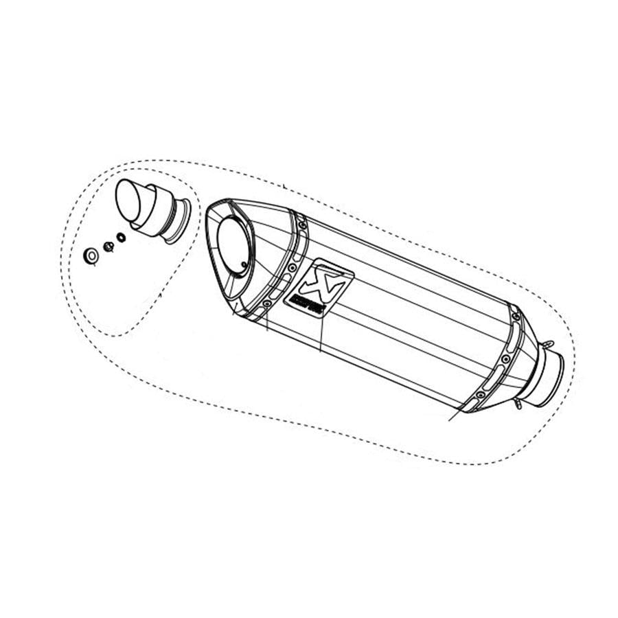 AKRAPOVIC M-R05905C APRILIA RSV4 (21-24) - TUONO V4 (21-24) SUSTURUCU