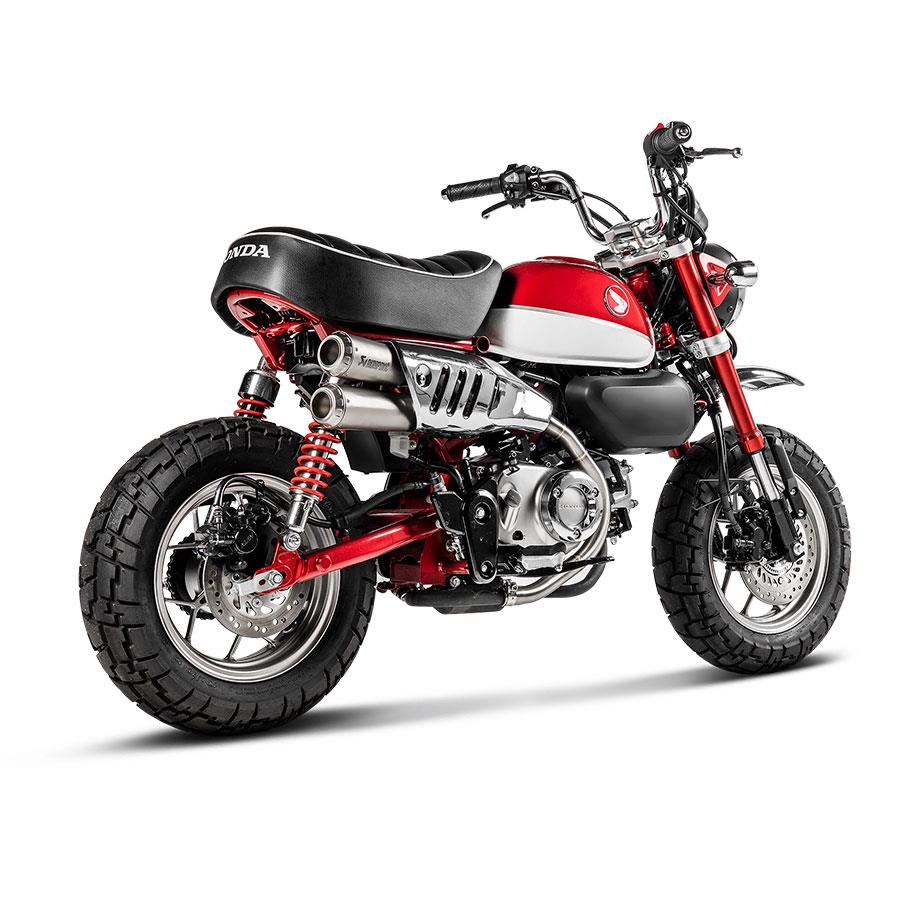 AKRAPOVIC S-H125SO5-FFT HONDA MONKEY (19-25) SLIP-ON LINE (TITANIUM) EGZOZ