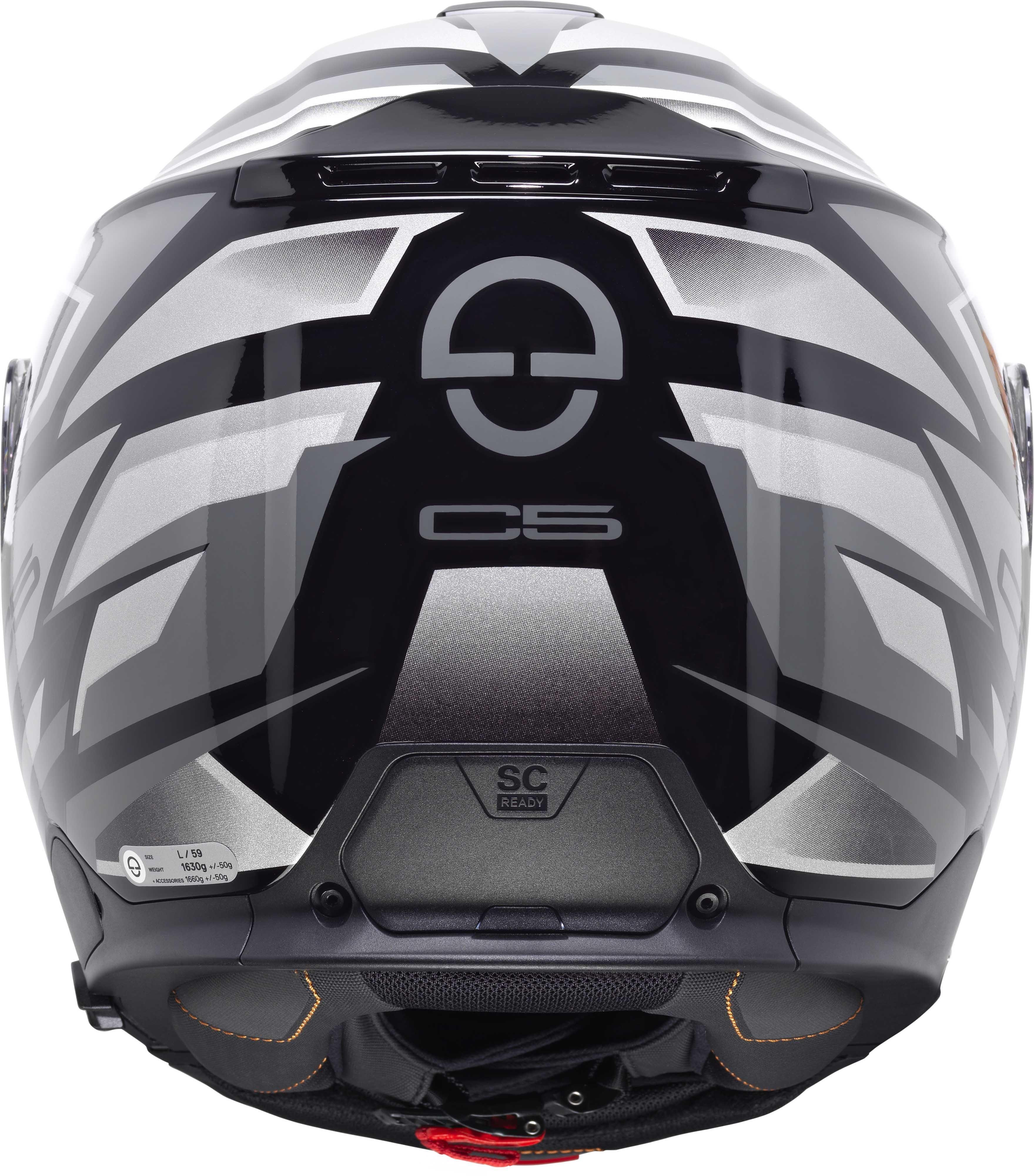 C5 Çene Açılır Motosiklet Kaskı Zenith Black