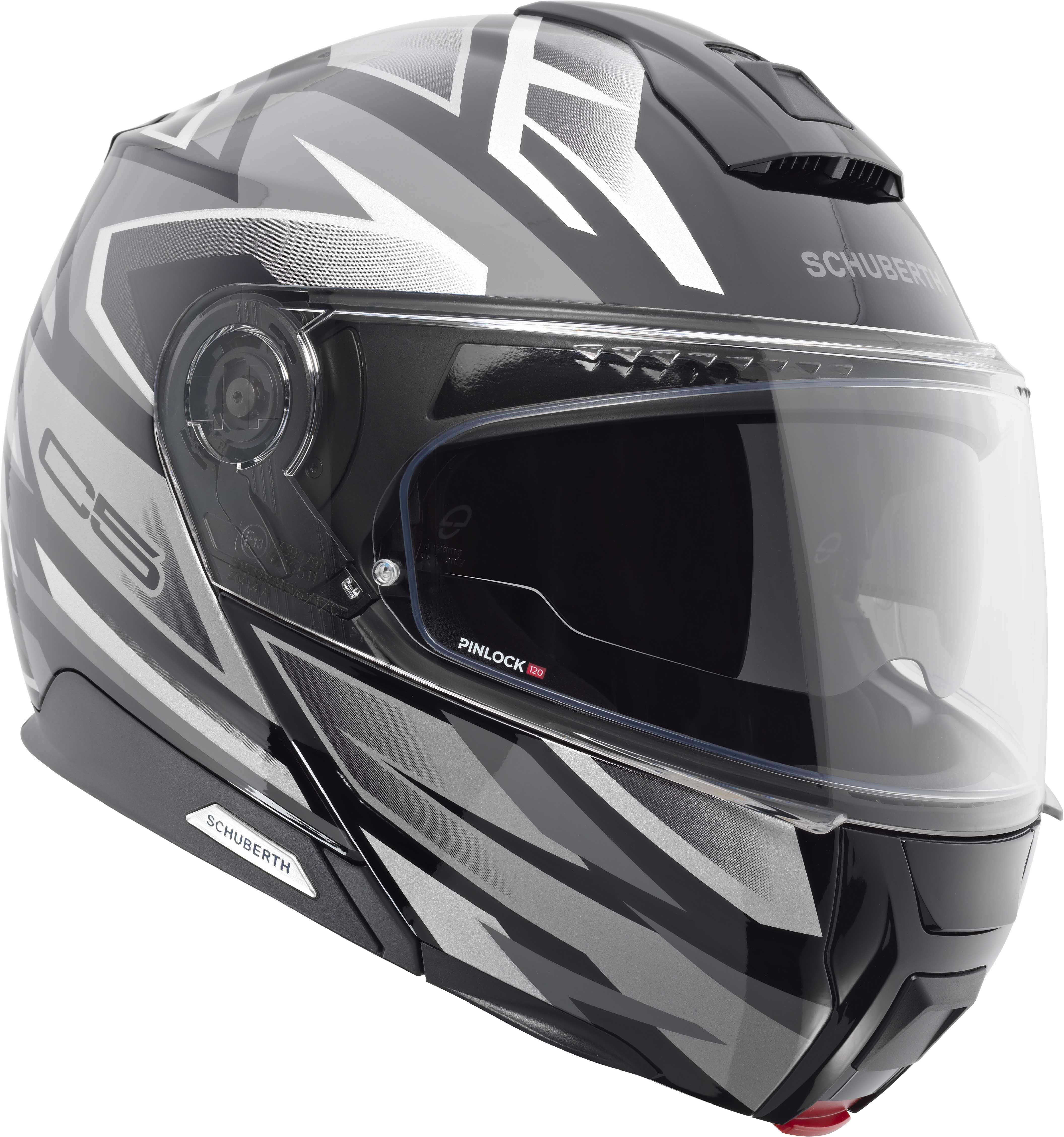 C5 Çene Açılır Motosiklet Kaskı Zenith Black