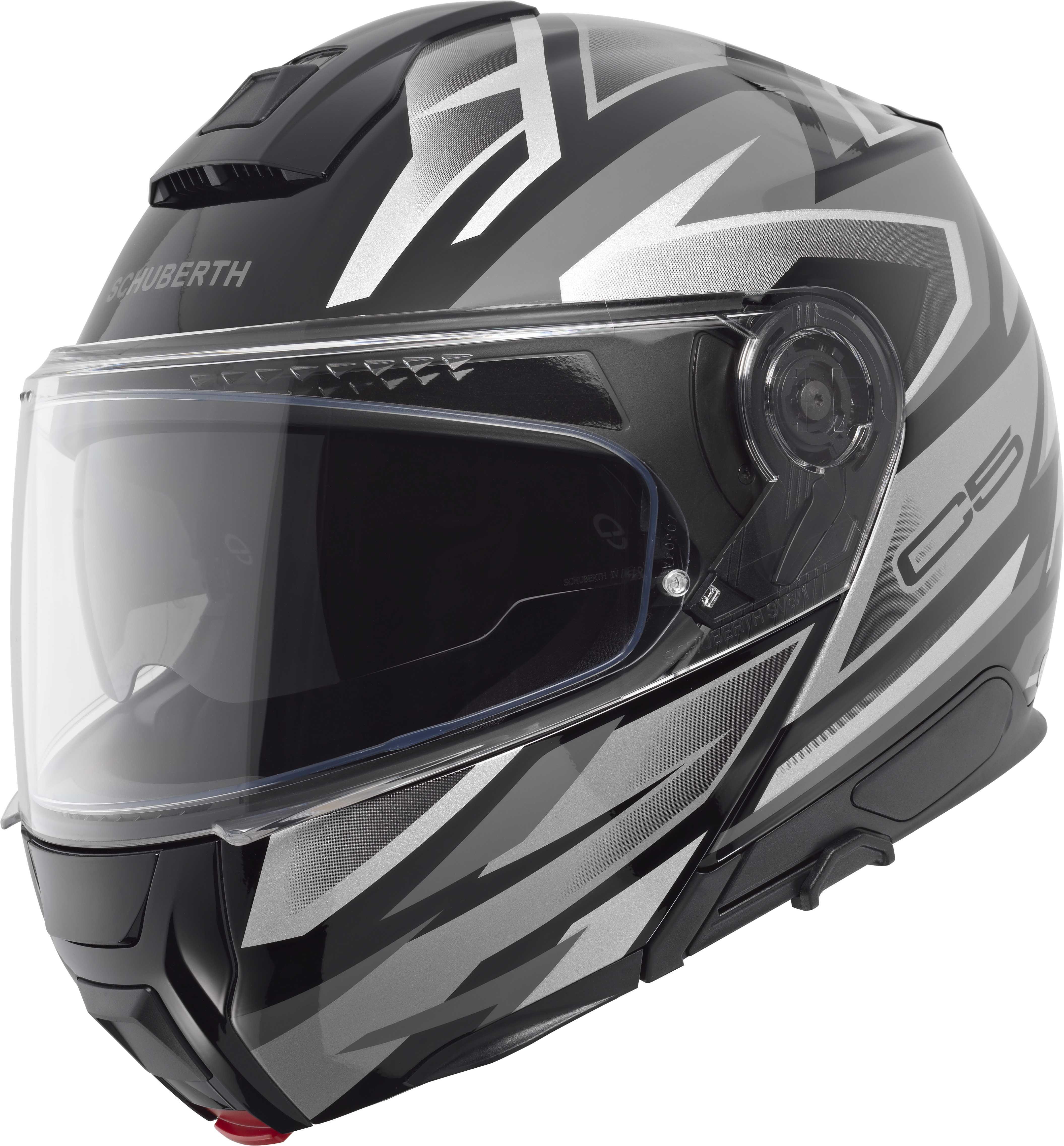 C5 Çene Açılır Motosiklet Kaskı Zenith Black