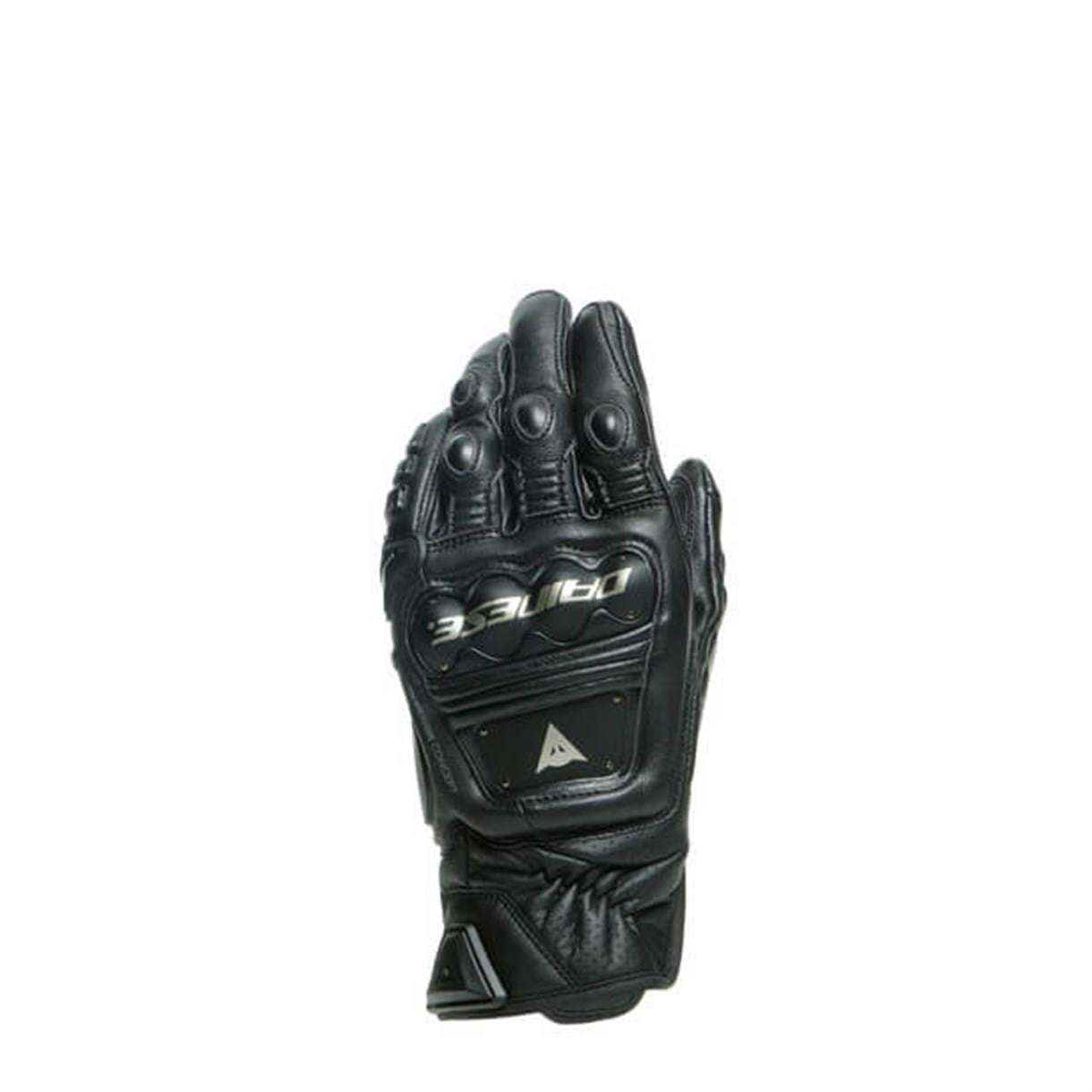 Daınese 4-Stroke 2 Black Deri Eldiven