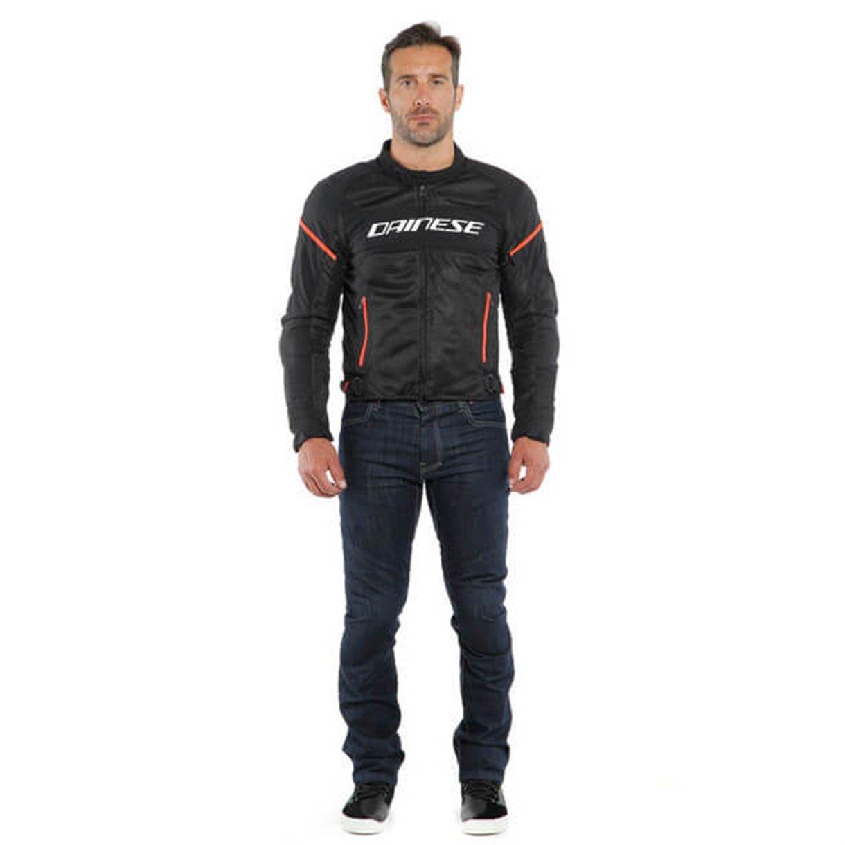 Dainese Air Frame D1 Black White Fluo Red Tekstil Mont