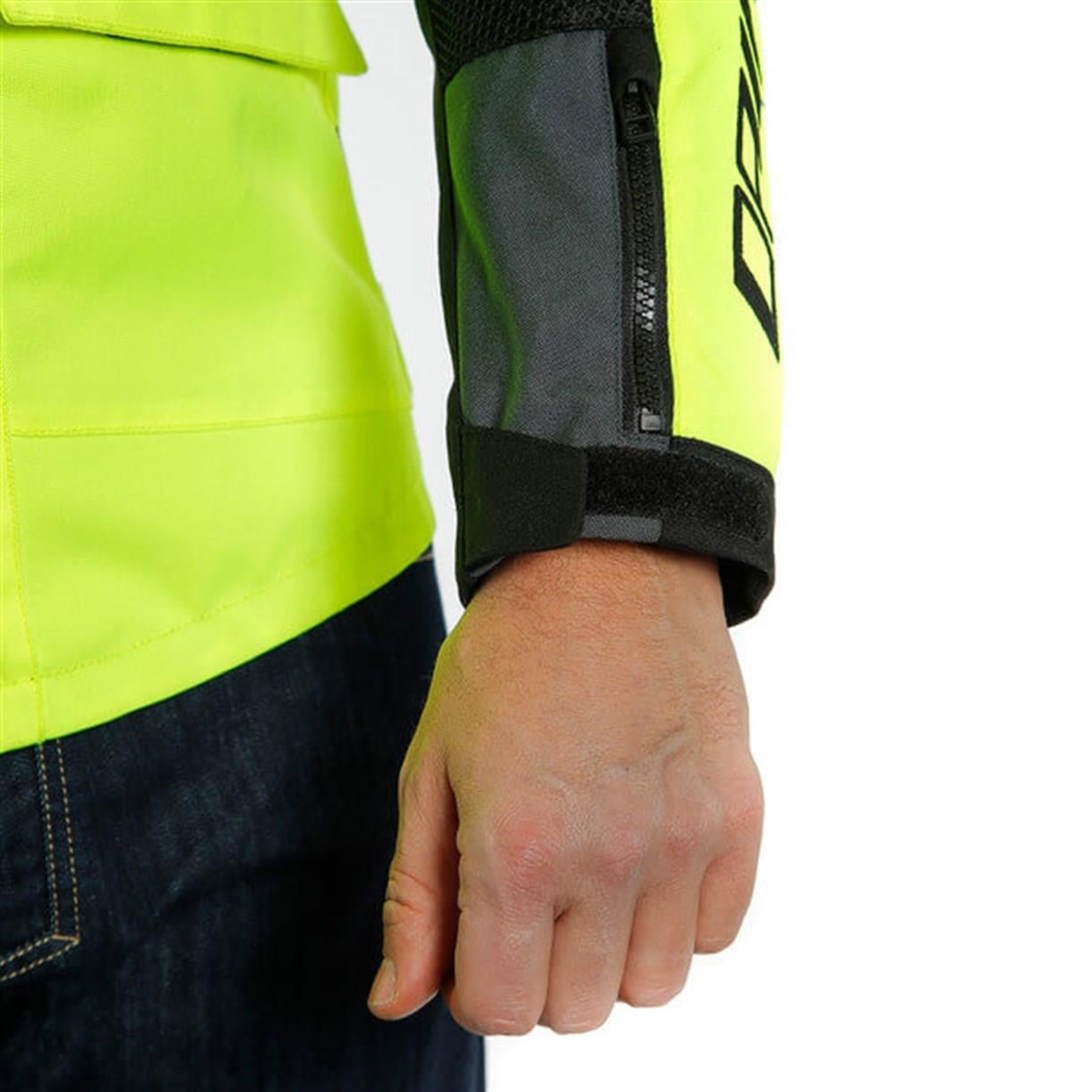 Dainese Air Tourer Fluo Yellow Ebony Black Tekstil Mont