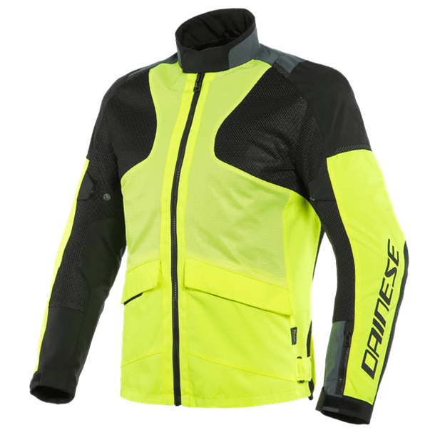Dainese Air Tourer Fluo Yellow Ebony Black Tekstil Mont