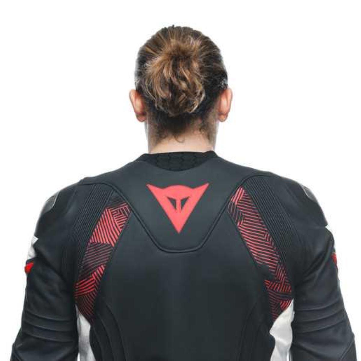 Dainese Avro 5 Blk Red Lava White Deri Mont