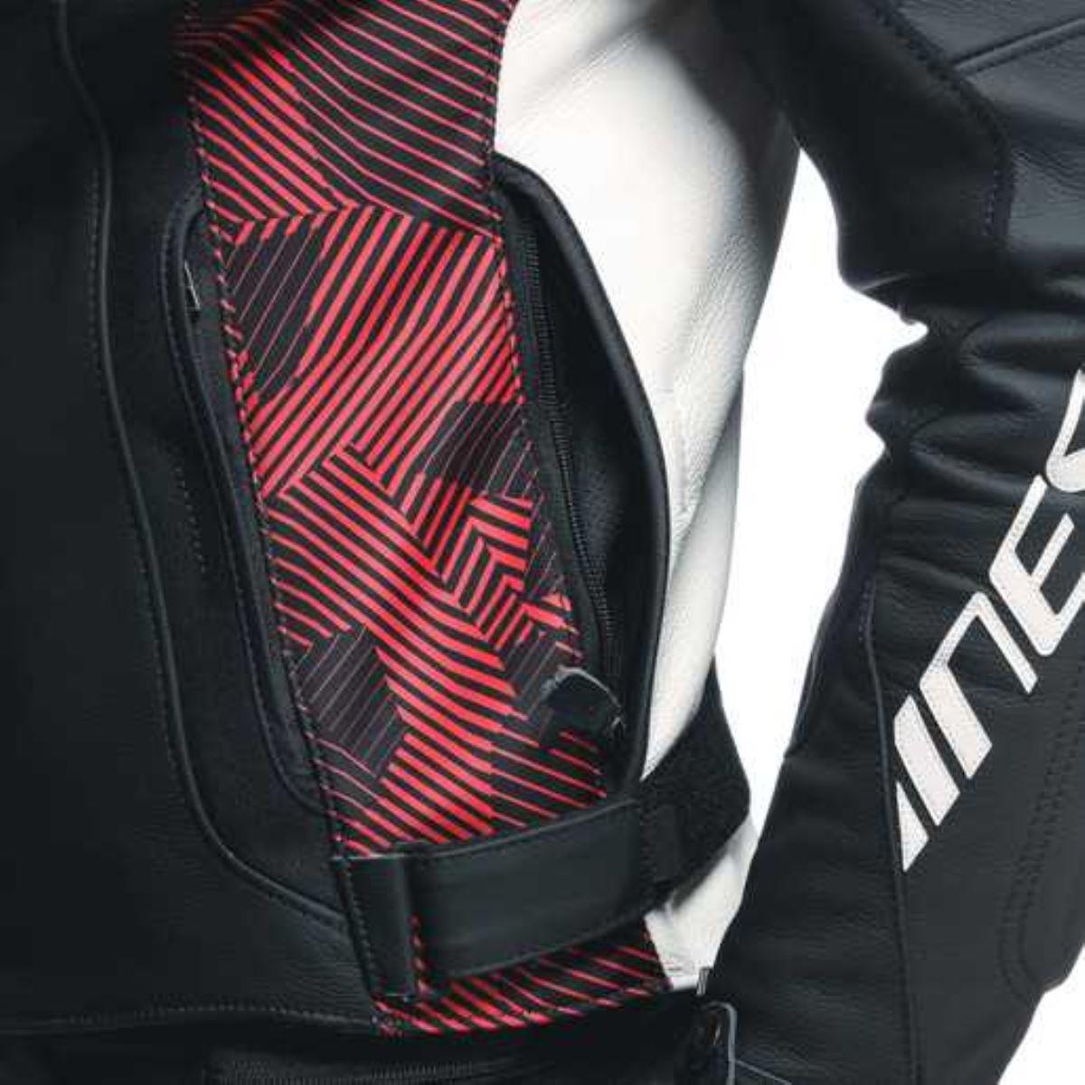 Dainese Avro 5 Blk Red Lava White Deri Mont