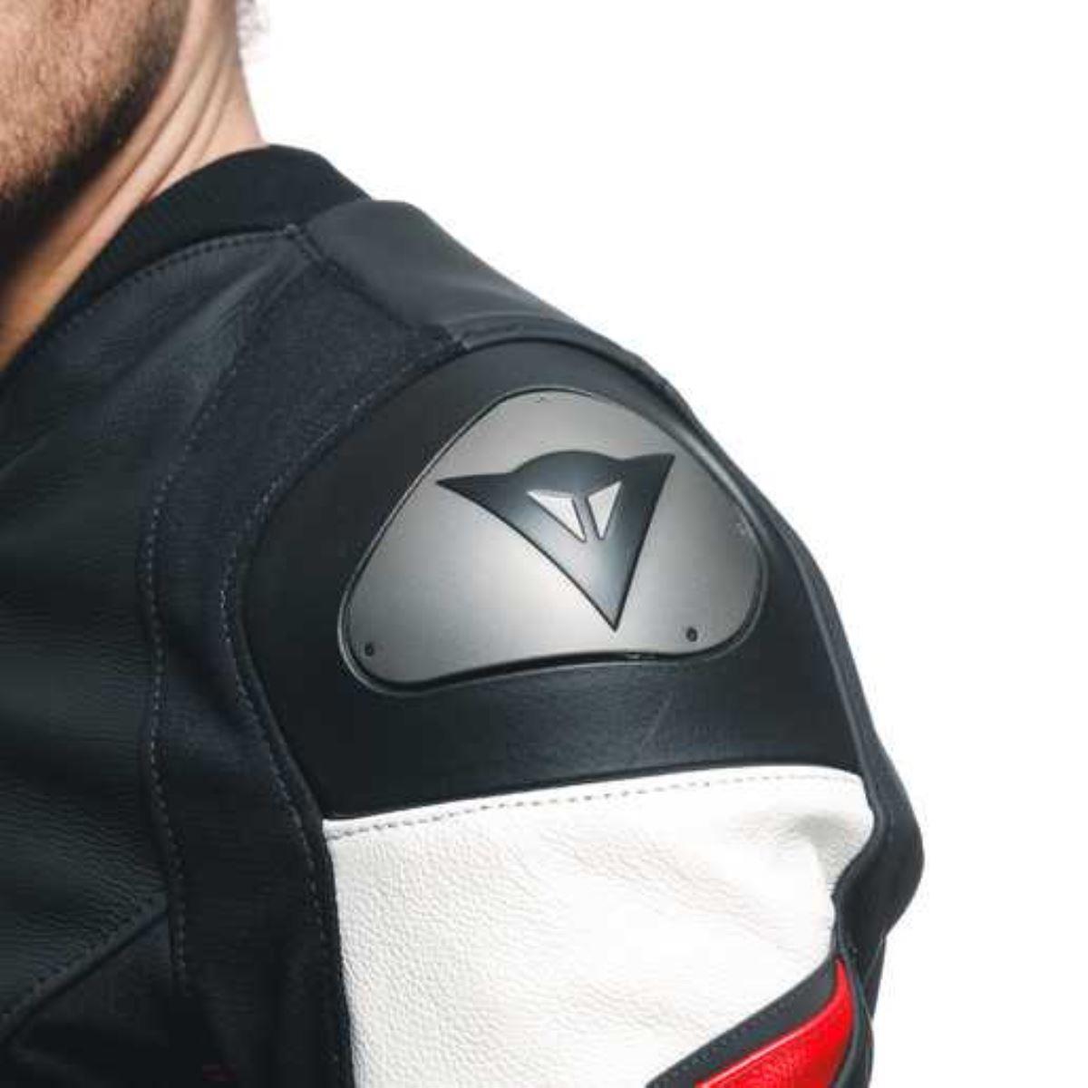 Dainese Avro 5 Blk Red Lava White Deri Mont