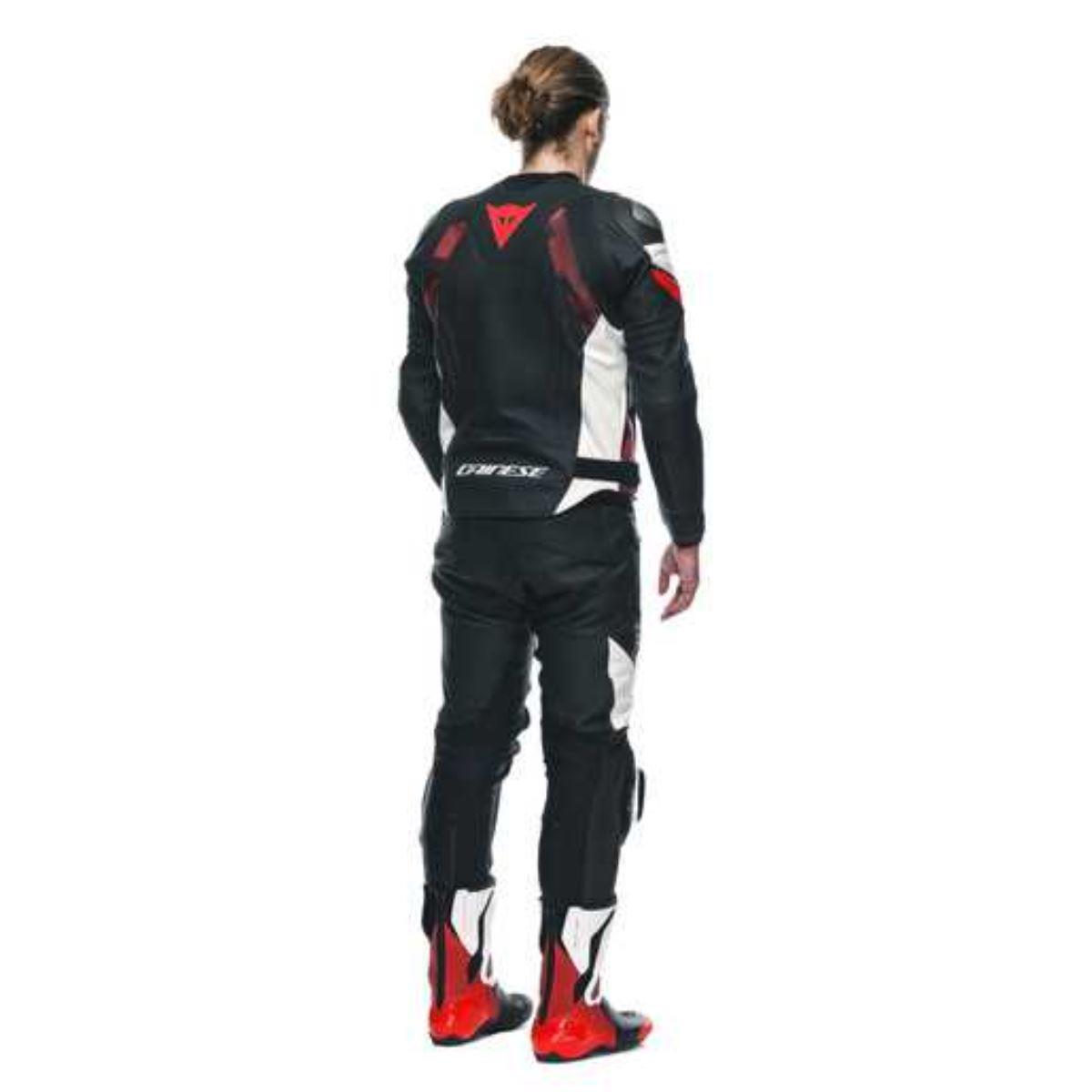 Dainese Avro 5 Blk Red Lava White Deri Mont