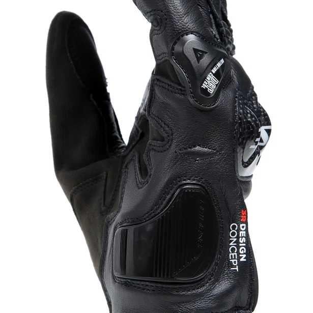 Dainese Carbon 4 Black Kısa Deri Eldiven