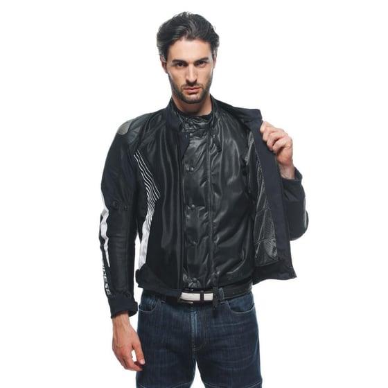DAINESE CEK/ SUPER RIDER 2 ABSOLUTESHELL JACKET BLACK BLACK WHITE