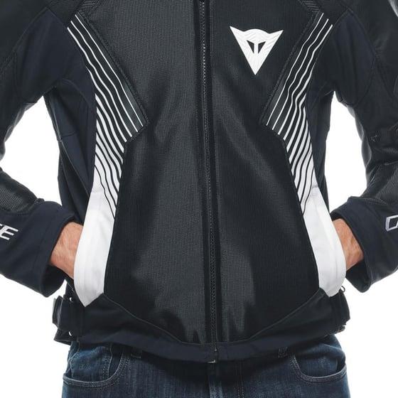 DAINESE CEK/ SUPER RIDER 2 ABSOLUTESHELL JACKET BLACK BLACK WHITE