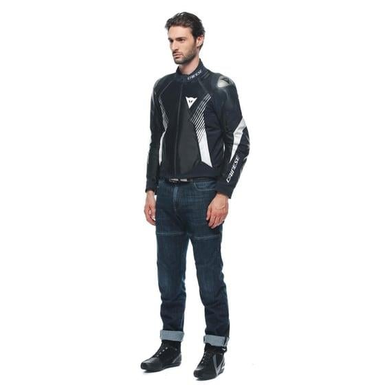 DAINESE CEK/ SUPER RIDER 2 ABSOLUTESHELL JACKET BLACK BLACK WHITE