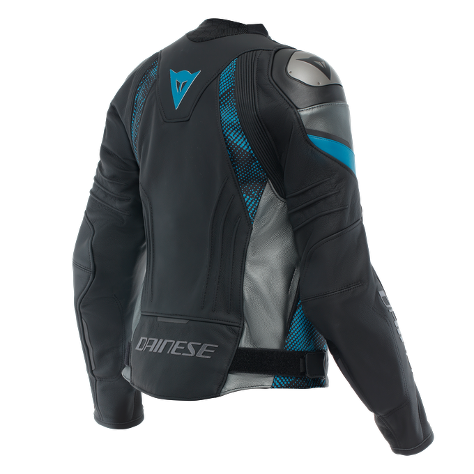 DAINESE CEKET DERİ/AVRO 5 LEATHER JACKET WMN BLK TEAL ANT