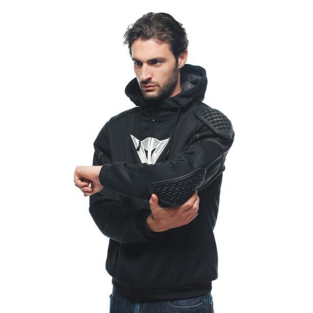 DAINESE CEKET/DAEMON-X SAFETY HOODIE FULL ZIP BLK BLK WHT