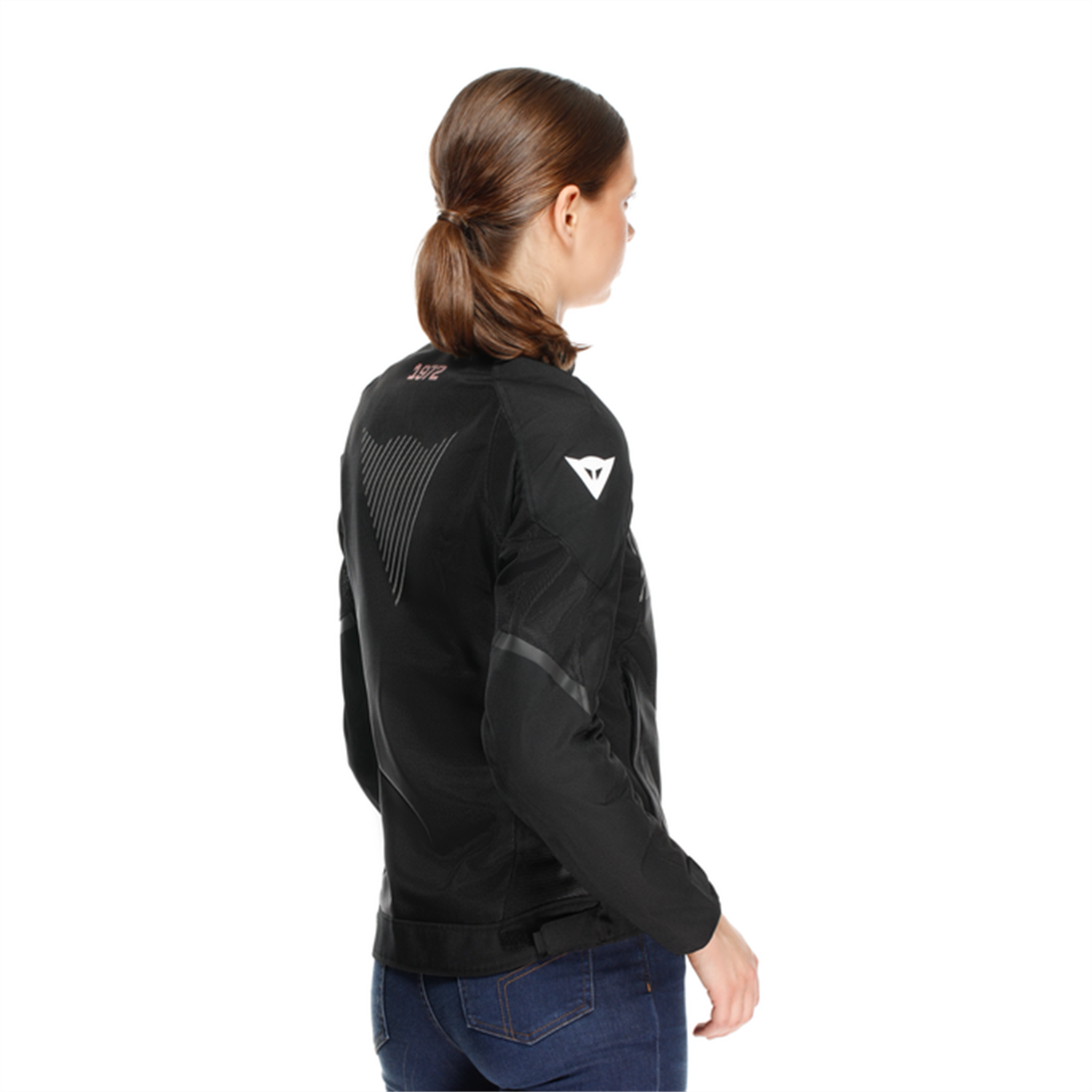 DAINESE CEKET/HEROSPHERE AIR TEX JACKET WMN BLACK WHITE PEACH