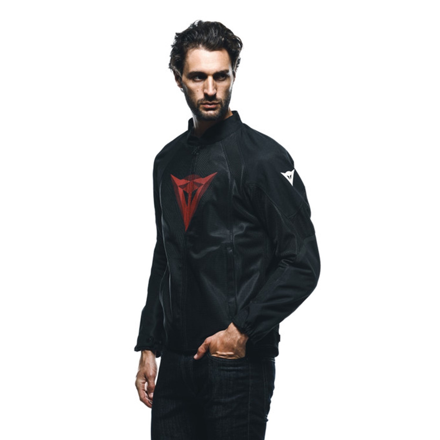 DAINESE CEKET/HEROSPHERE AIR TEX JACKET BLACK/RED DIAMOND