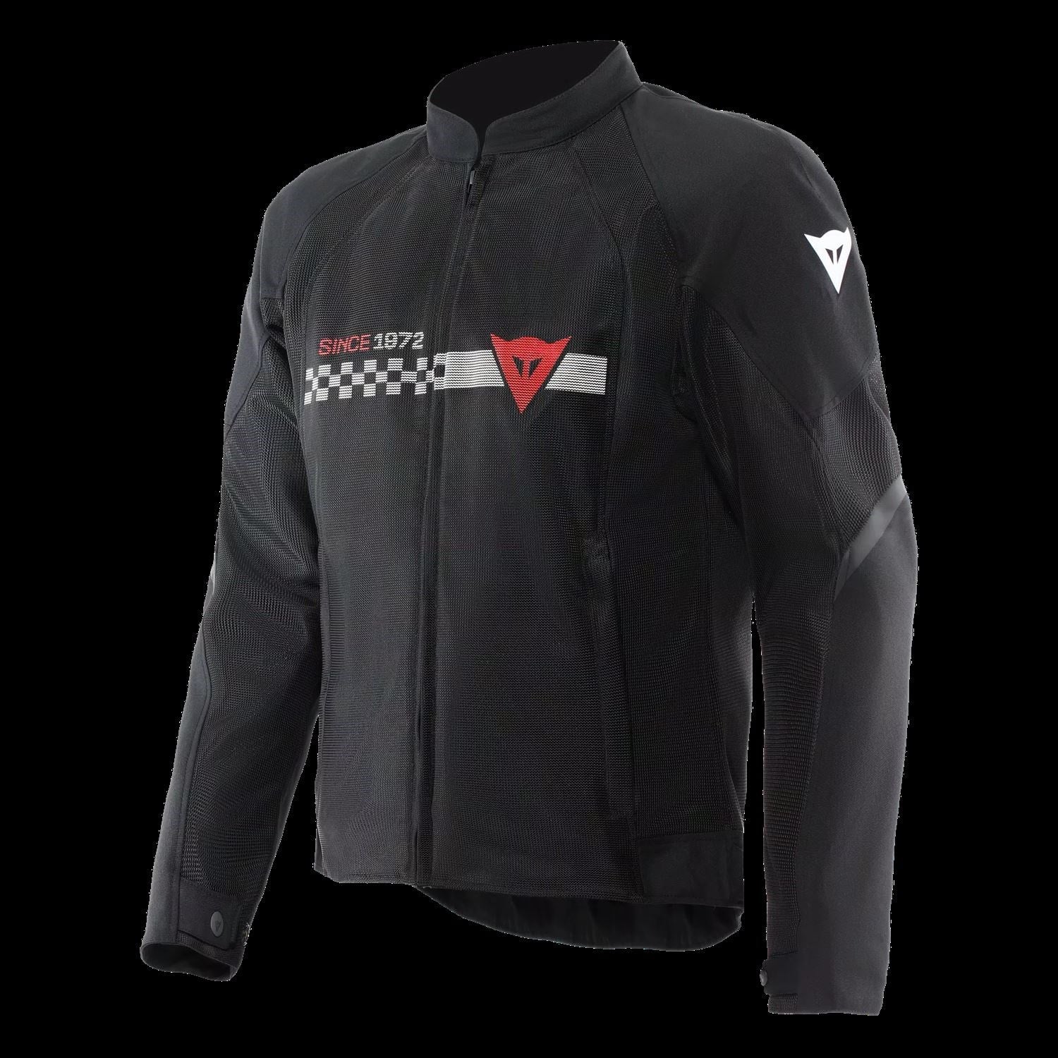 DAINESE CEKET/HEROSPHERE AIR TEX JACKET BLACK WHITE STRIPES/RED