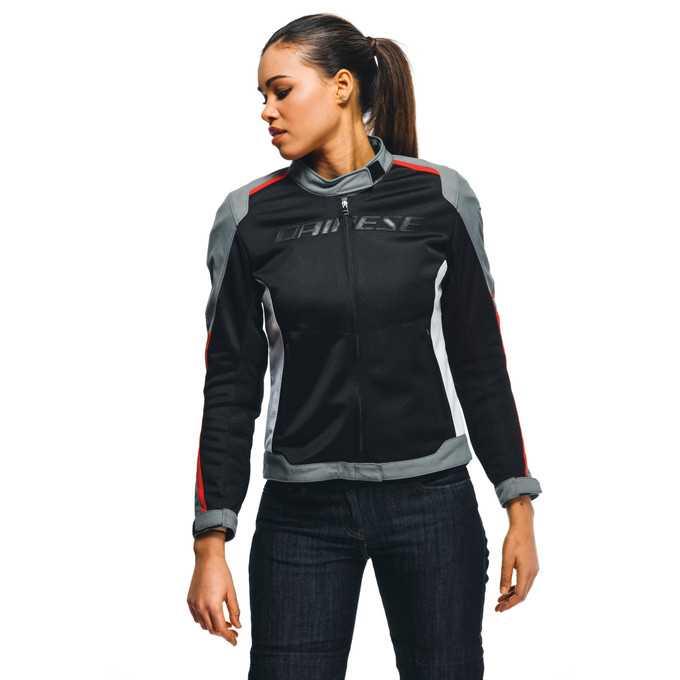 DAINESE CEK/HYDRAFLUX 2 AIR LADY D-DRY BLK CHR-GRY LAVA-RED