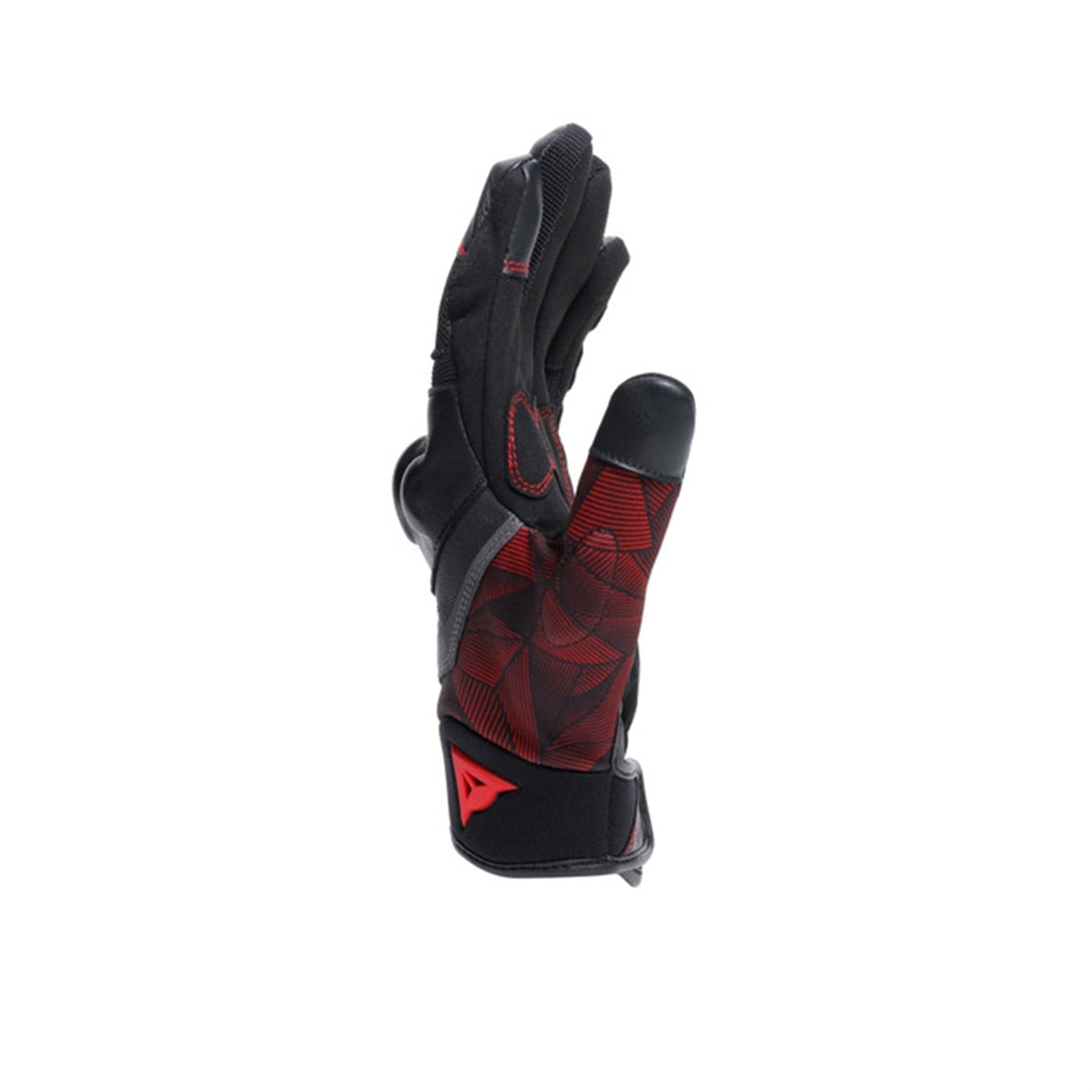 DAINESE ELD/ ERMEX GLOVES BLACK  RED LAVA