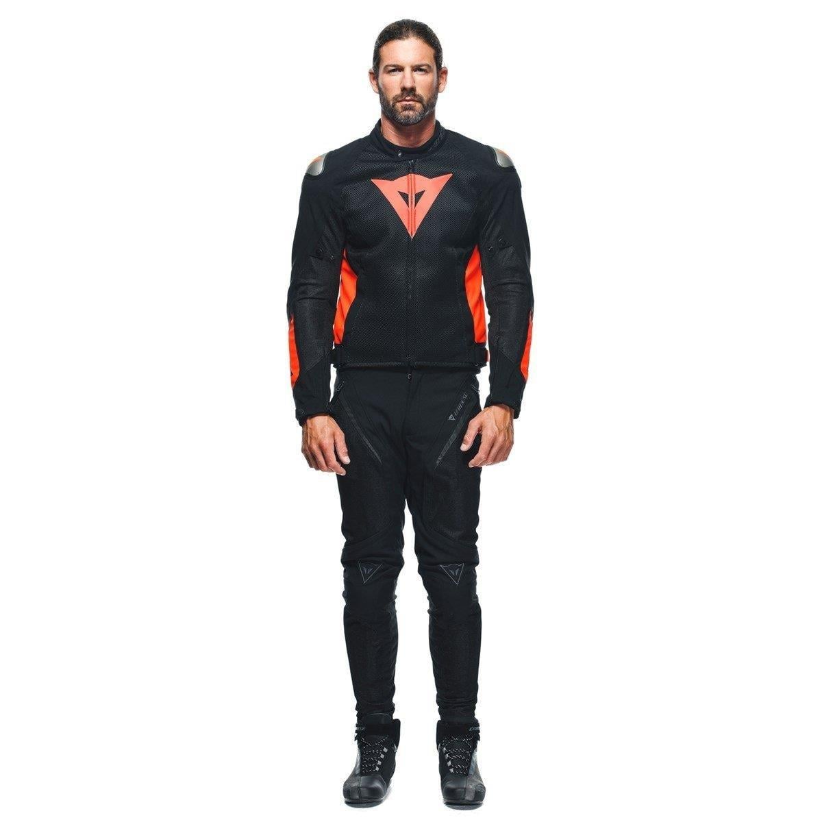 Dainese Energyca Air Black Fluo Red Tekstil Mont