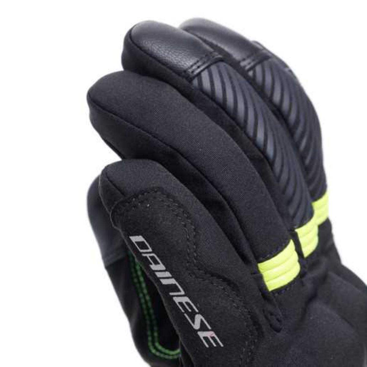Dainese Fulmine Black Yellow Flue D-Dry Eldiven