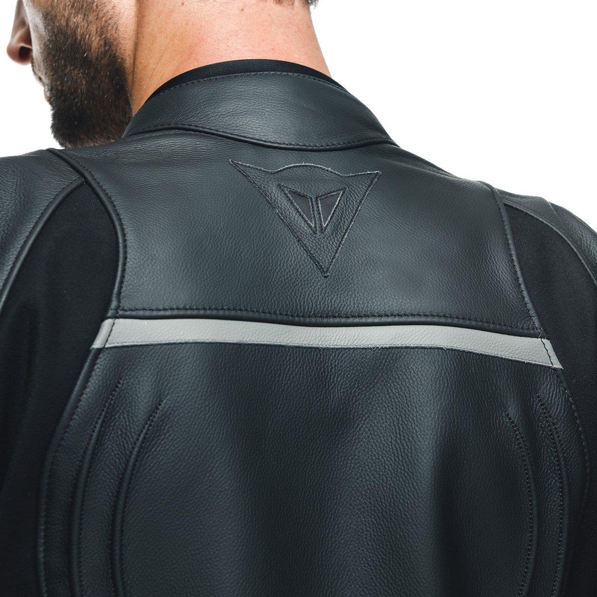 Dainese Racing 4 Black Fluo Red Deri Mont