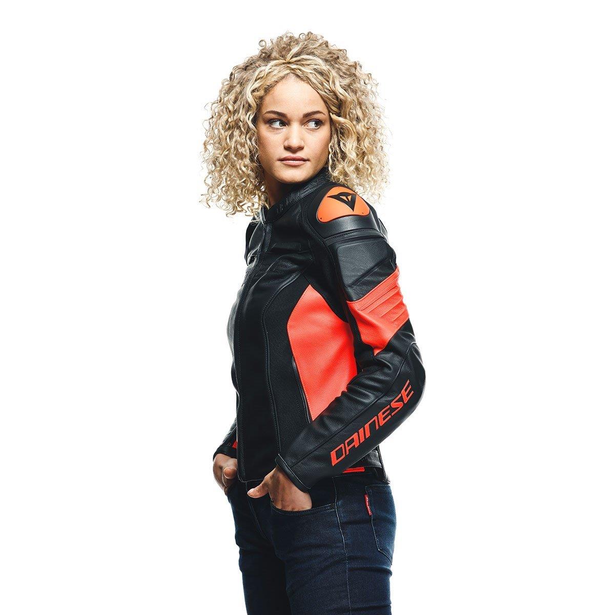 Dainese Racing 4 Lady Deri Mont Black Fluo Red