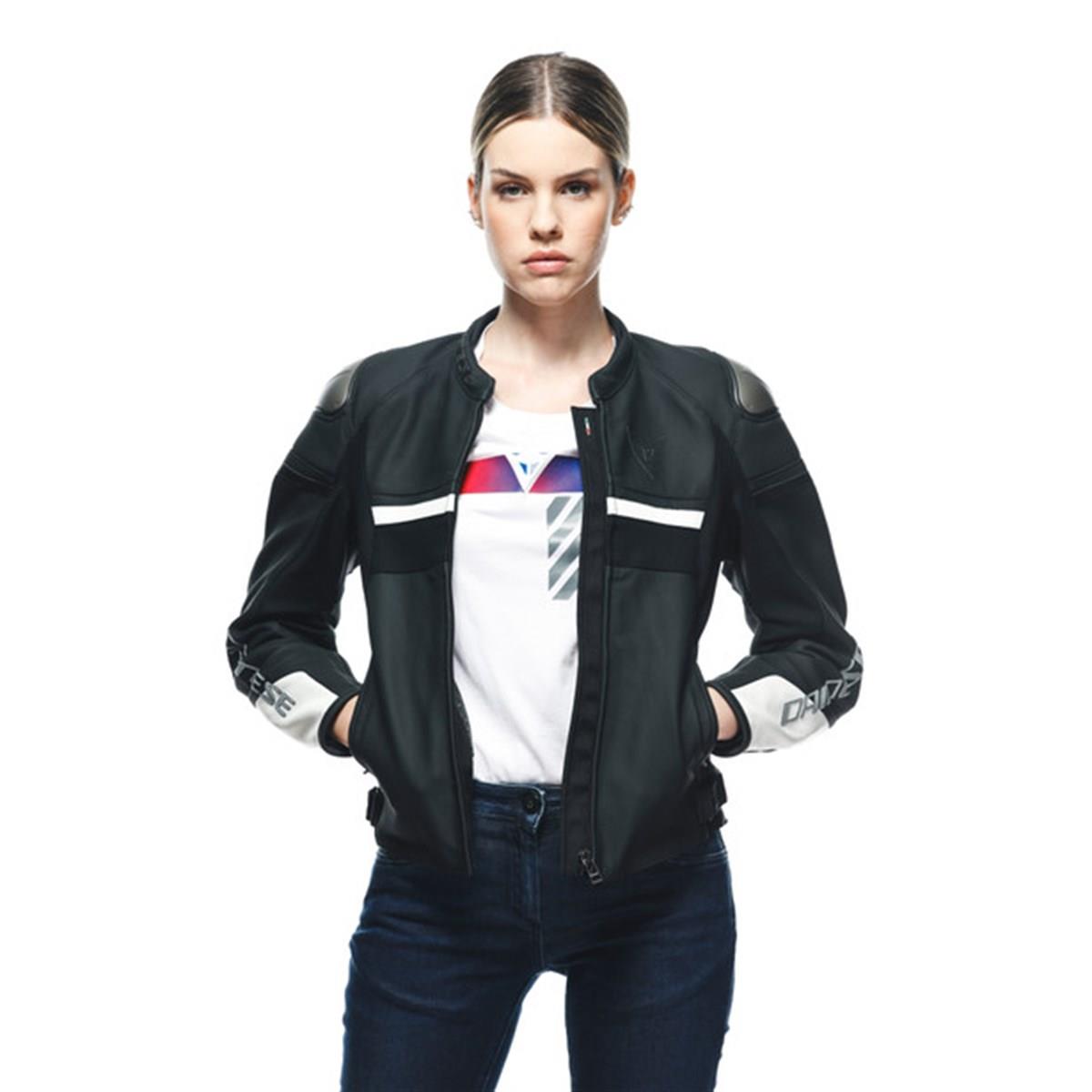 Dainese Rapida Lady Deri Mont Matt Black White