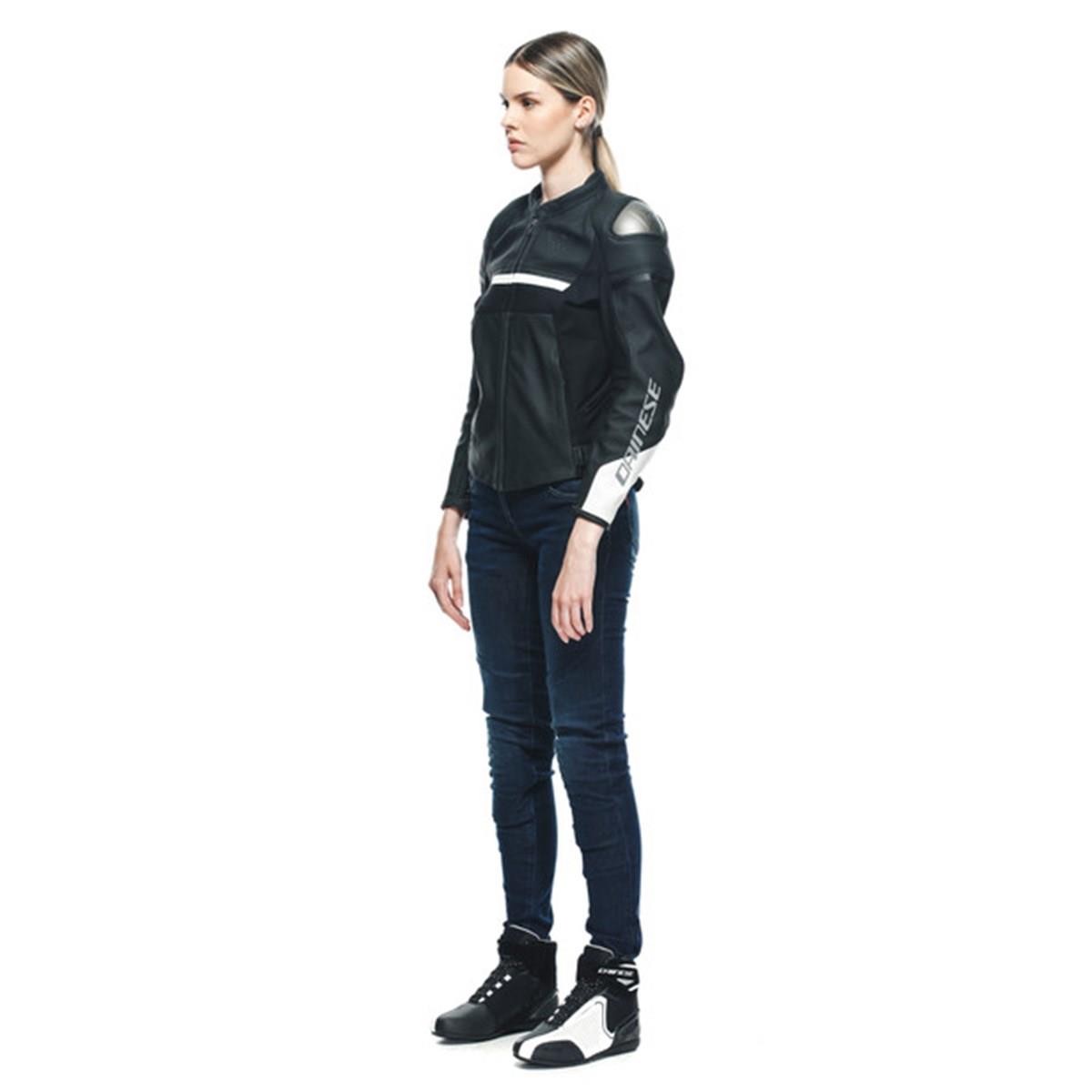 Dainese Rapida Lady Deri Mont Matt Black White