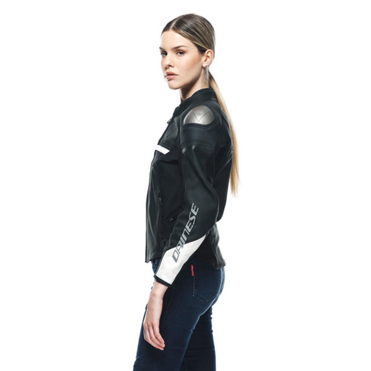 Dainese Rapida Lady Deri Mont Matt Black White