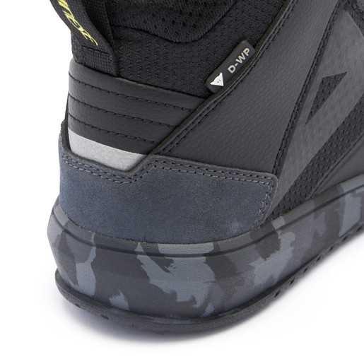 Dainese Suburb Black Camo Acıd Yellow D-WP Ayakkabı