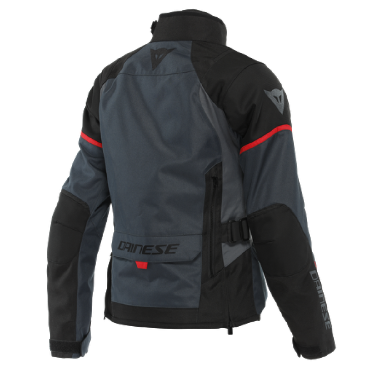 Dainese Tempest 3 Ebony Black Lava Red D-Dry Kadın Mont