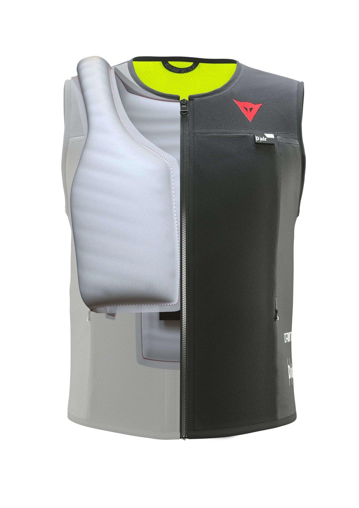 DAINESE YELEK/SMART JACKET BLK FLUO YELLOW
