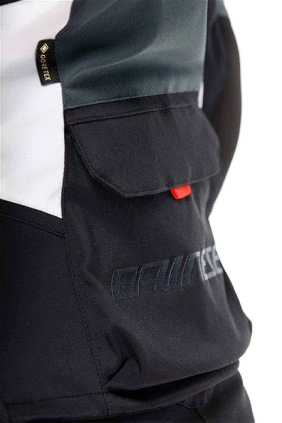 DAINESE/CARVE MASTER 3 LDY G.TEX BLK EBONY LAVA-RED