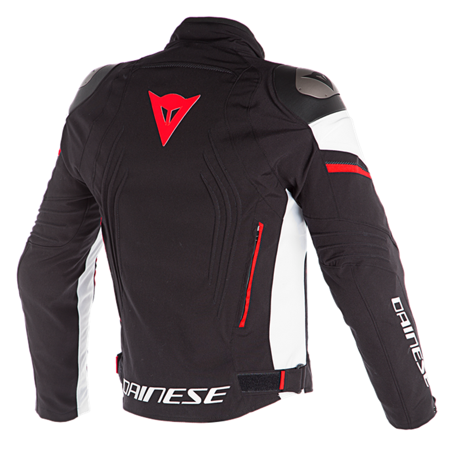 DAINESE/RACING 3 D-DRY JACKET BLK WHT FLUO RED