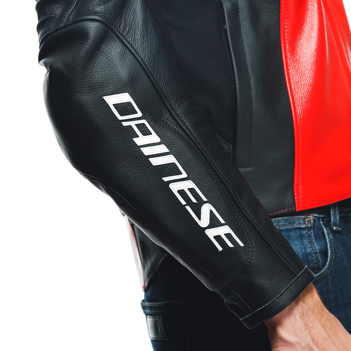 DAINESE/RACING 4 LEATHER LAVA RED BLACK