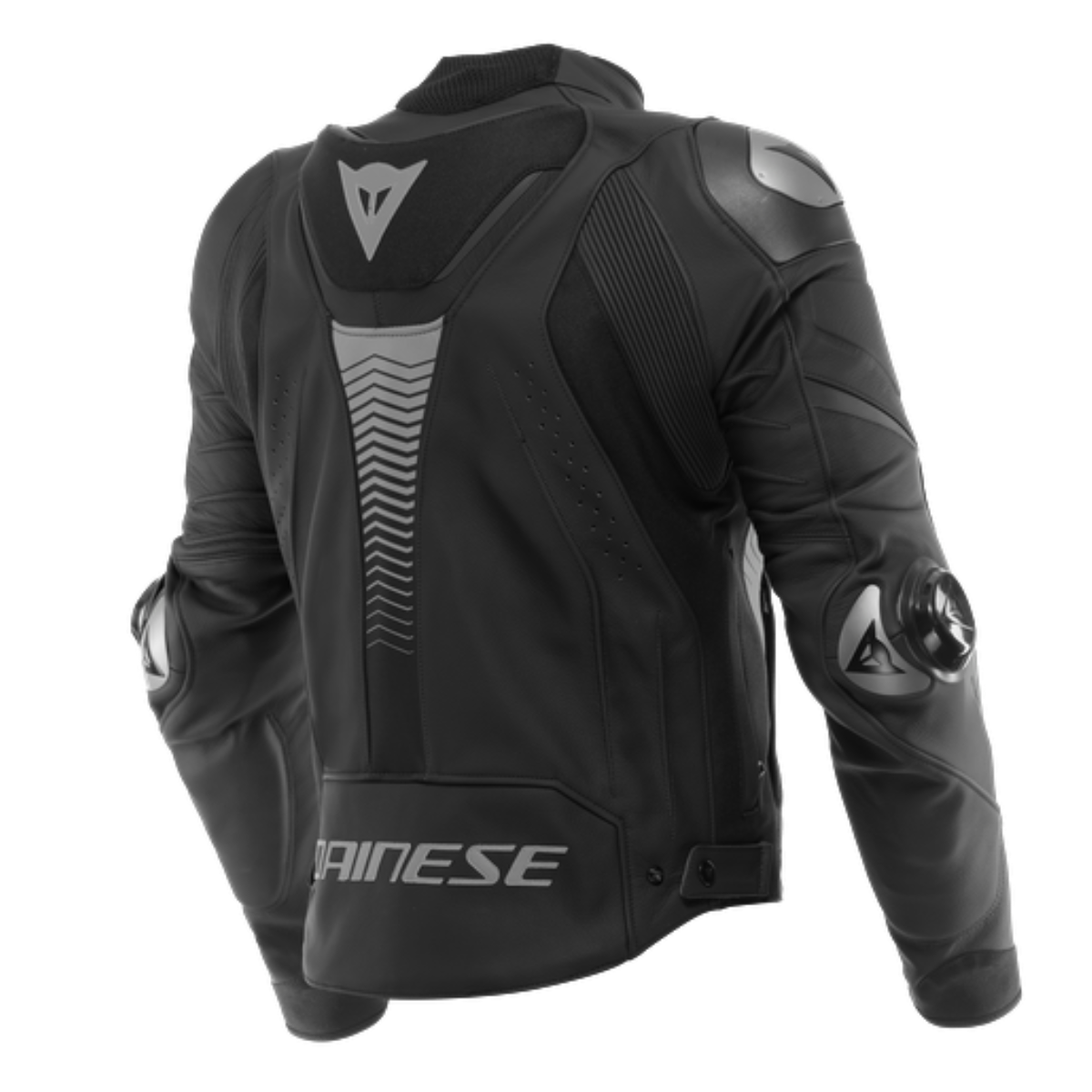 DAINESE/SUPER SPEED 4 LTHR JCKT BLK-MATT/CHARCOAL-GRAY