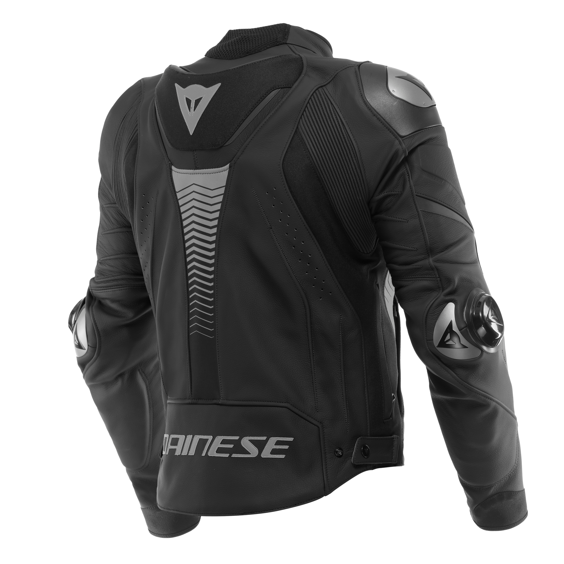 DAINESE/SUPER SPEED 4 LTHR JCKT BLK-MATT/CHARCOAL-GRAY