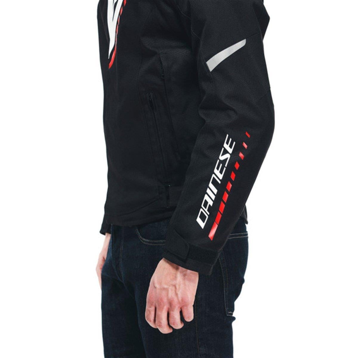DAINESE/VELOCE D-DRY BLACK WHITE LAVA-RED