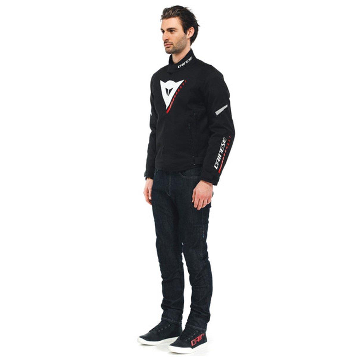 DAINESE/VELOCE D-DRY BLACK WHITE LAVA-RED