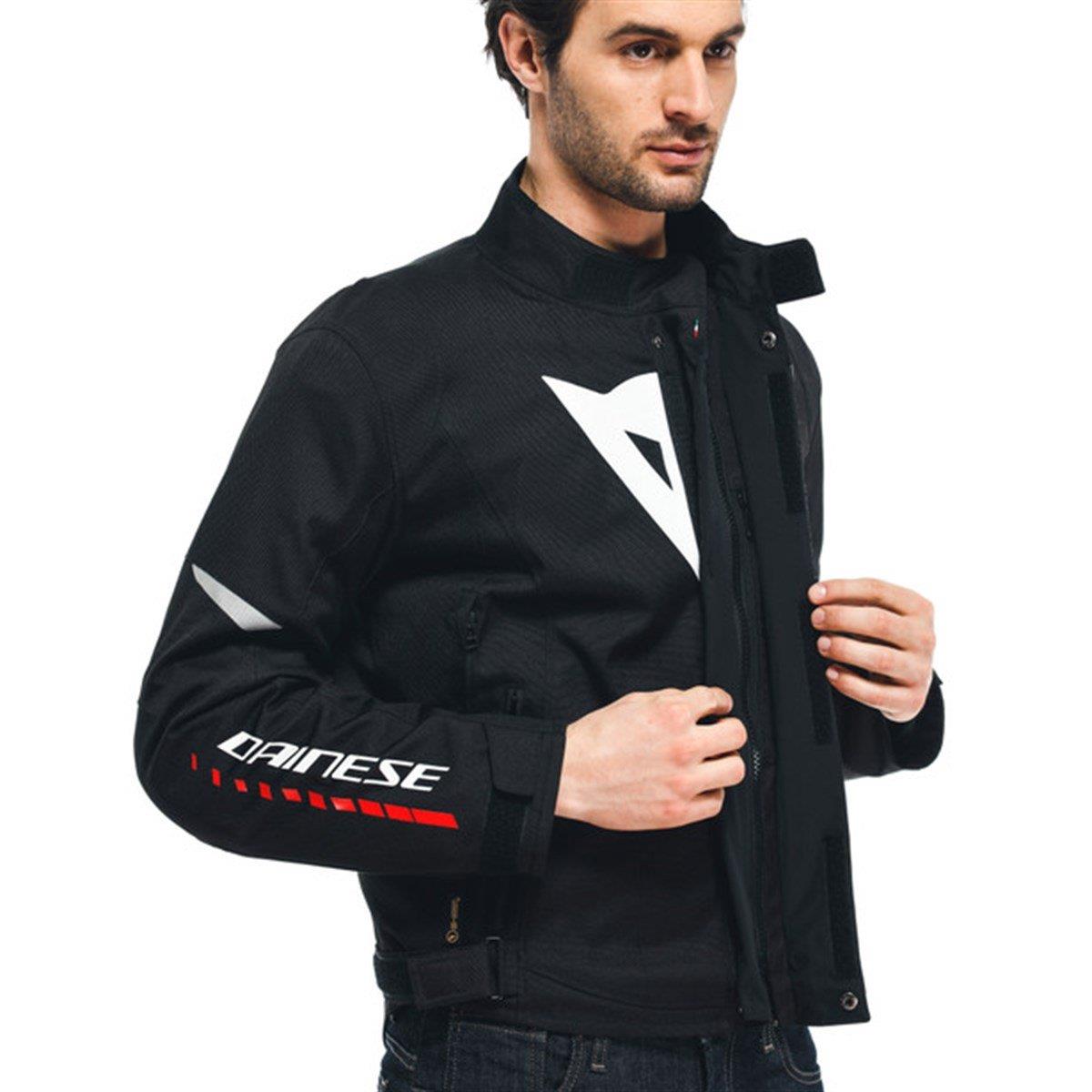 DAINESE/VELOCE D-DRY BLACK WHITE LAVA-RED