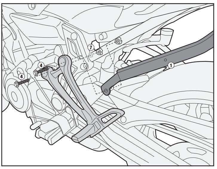 GIVI 2118FZ YAMAHA MT-07 (14-17) ARKA ÇANTA TAŞIYICI