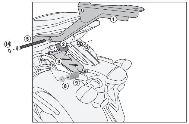 GIVI 2118FZ YAMAHA MT-07 (14-17) ARKA ÇANTA TAŞIYICI