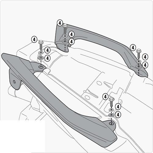 GIVI 4103KIT KAWASAKI VERSYS 650 (10-14) YAN ÇANTA TAŞIYICI BAĞLANTI KİTİ