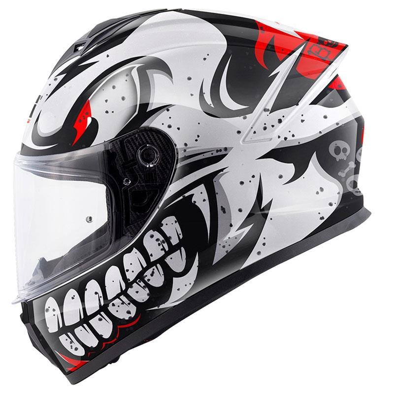 GIVI 50.X BONES BEYAZ-KIRMIZI KASK