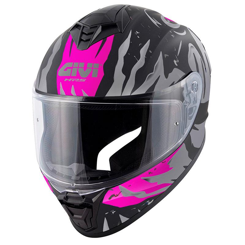 GIVI 50.X SHARKBITE MAT SİYAH-GRİ-PEMBE KASK
