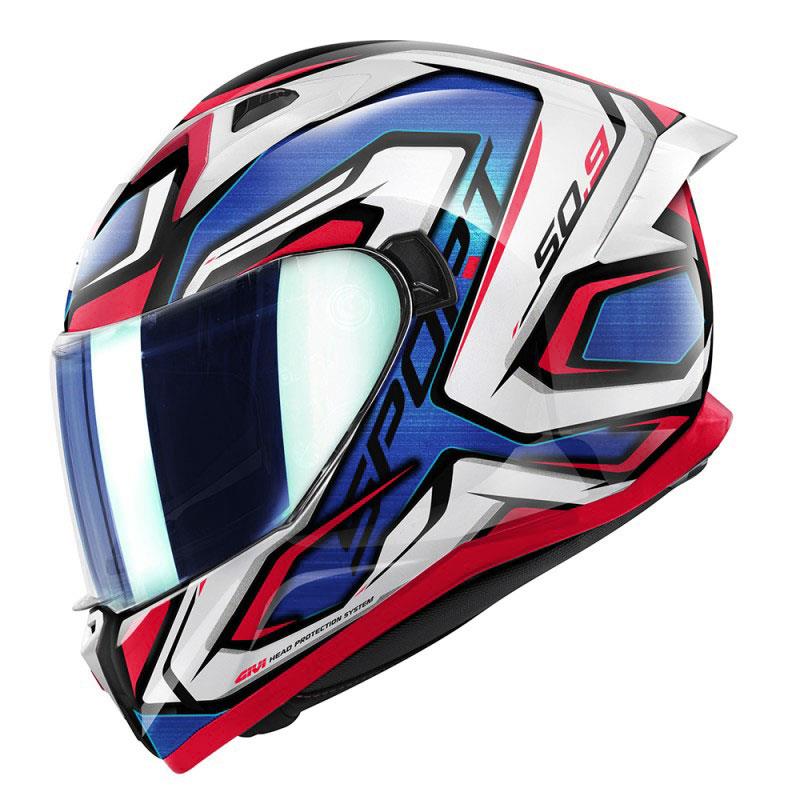 GIVI 50.9 ATOMIC BEYAZ-MAVİ-KIRMIZI KASK