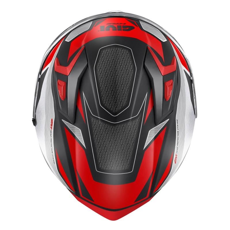 GIVI 50.8 BRAVE MAT SİYAH-TITANIUM-KIRMIZI KASK